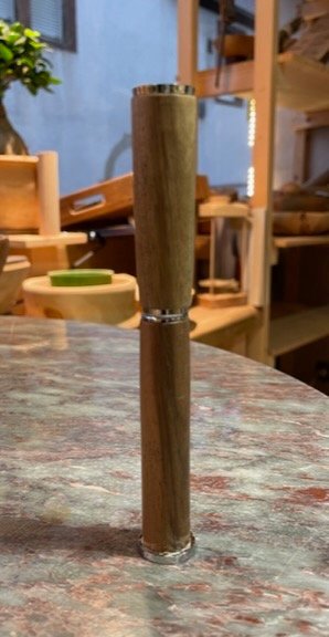 Kugelschreiber mit Schraubkappe aus Nussbaum